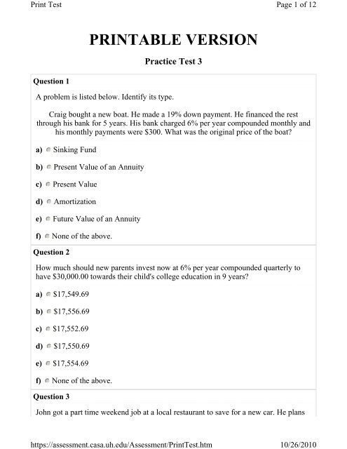 Practice Test-3