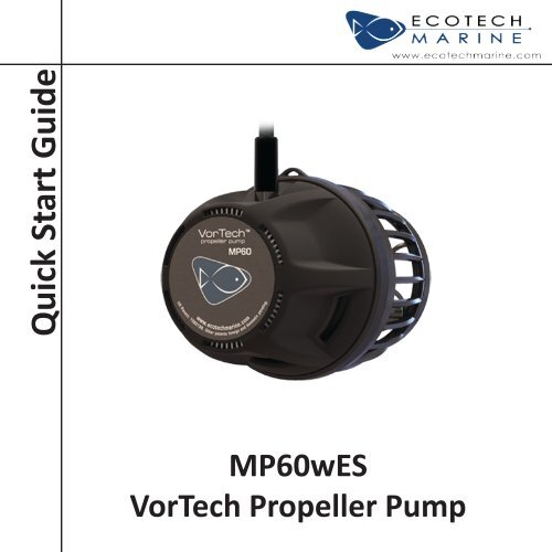 MP60w ES Quick Start Guide - EcoTech Marine