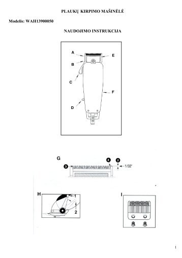 WAH13900050 plauku kirpimo masinele.pdf - UAB Krinona - prekių ...