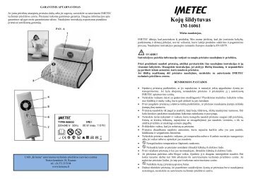 IM-16061 Koju sildytuvas.pdf - UAB Krinona - prekių instrukcijos ...
