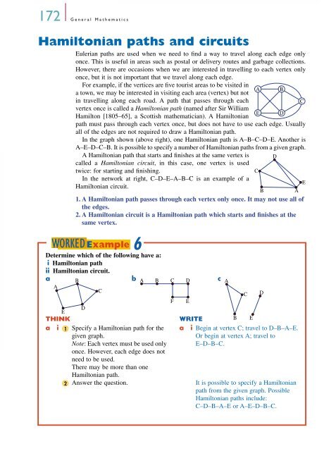 Undirected graphs and networks