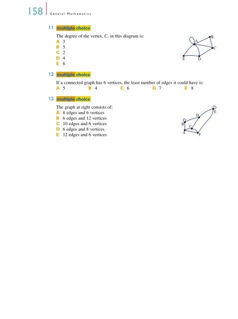 Undirected graphs and networks