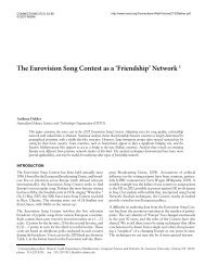 The Eurovision Song Contest as a 'Friendship' Network 1