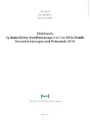 Crm-Studie Systematisches ... - buw Holding Gmbh