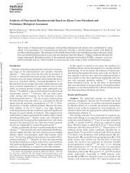 Synthesis of Fluorinated Brassinosteroids Based on Alkene Cross ...