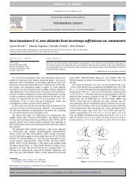 Secu'amamines E–G, new alkaloids from Securinega suffruticosa ...