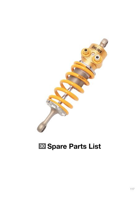 Inside the TTX Manual, Part 4. Parts List - Motorsports Spares ...