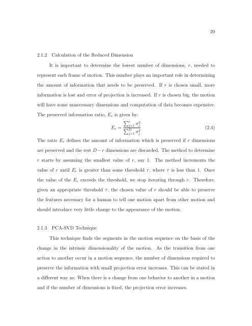 A COMPARISON AND EVALUATION OF MOTION INDEXING ...