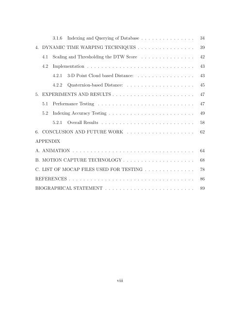 A COMPARISON AND EVALUATION OF MOTION INDEXING ...