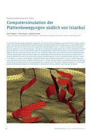 Computersimulation der Plattenbewegungen südlich von Istanbul