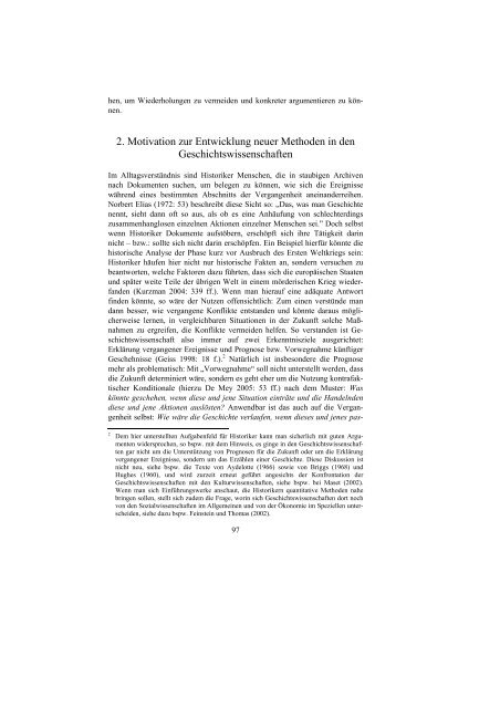 Erklärung historischer Abläufe mit Computersimulationen - HSR-Trans