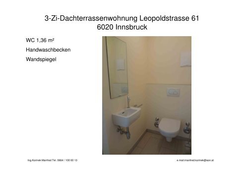 3- Zi-Dachterrassenwohnung Leopodstrasse 61 6020 Innsbruck