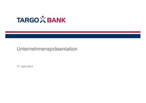 Unternehmensprasentation Targobank