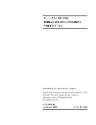 JOURNAL OF THE INDIAN ROADS CONGRESS VOLUME 72-4