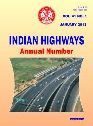 Jan 2013 - Indian Roads Congress