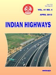 Apr 2013 - Indian Roads Congress