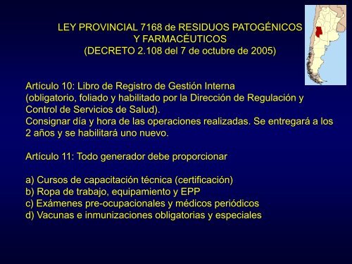 MANIPULACIÓN de RESIDUOS PATOLÓGICOS - Mendoza CONICET