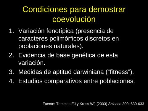 Coevolución - Mendoza CONICET