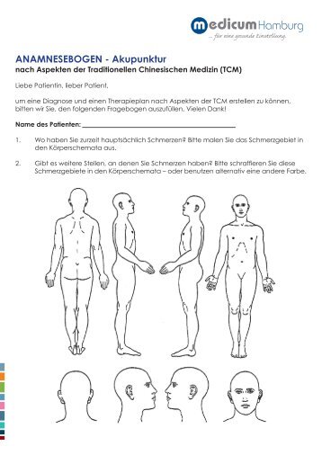 ANAMNESEBOGEN - Akupunktur - medicum Hamburg