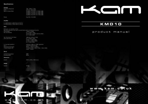 KMD10 product manual - Maplin Electronics
