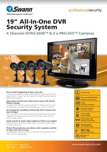 19” All-In-One DVR Security System - Maplin Electronics