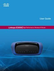 Linksys E3000 User Guide