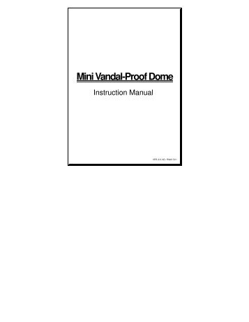 Mini Vandal-Proof Dome - Maplin Electronics