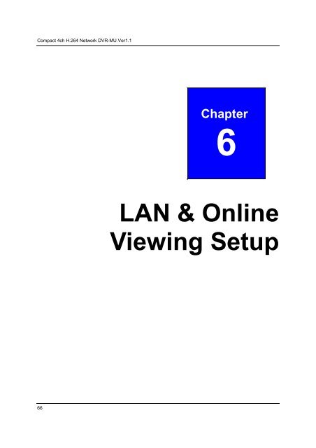 User Guide 250GB H.264 Network DVR