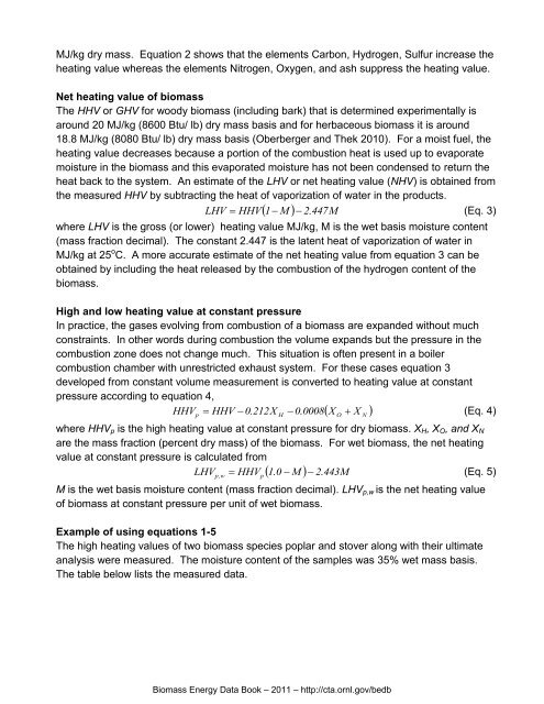 Biomass Energy Data Book: Edition 4 - Full Document - Center for ...