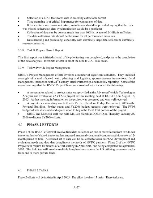 Class-8 Heavy Truck Duty Cycle Project Final Report - Center for ...