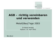 AGB – richtig vereinbaren und verwenden - Dorda Brugger & Jordis