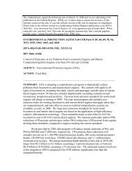 Final Rule - Control of Emissions of Air Pollution from Locomotive ...