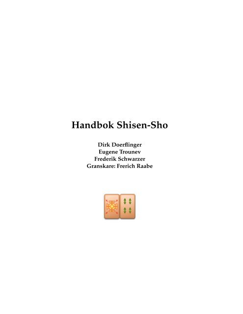 Handbok Shisen-Sho - KDE Documentation