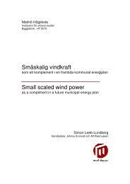 Småskalig vindkraft Small scaled wind pow Småskalig ... - Home