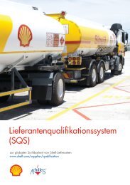 Lieferantenqualifikationssystem (SQS) - Shell