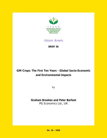 GM Crops: The First Ten Years - International Service for the ...