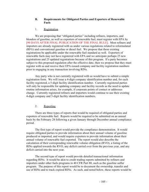 Regulation of Fuels and Fuel Additives: Renewable Fuel Standard ...