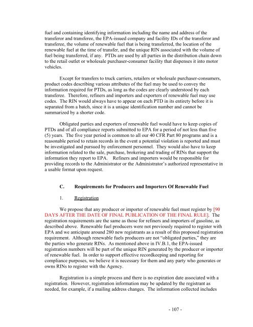 Regulation of Fuels and Fuel Additives: Renewable Fuel Standard ...