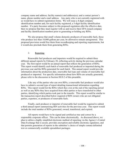 Regulation of Fuels and Fuel Additives: Renewable Fuel Standard ...