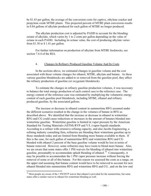 Regulation of Fuels and Fuel Additives: Renewable Fuel Standard ...