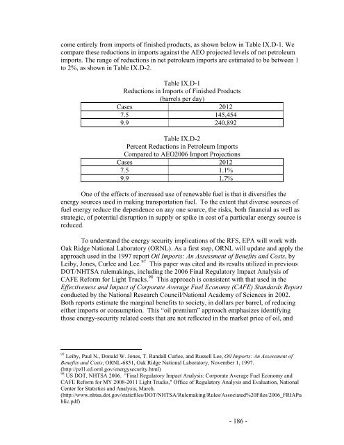 Regulation of Fuels and Fuel Additives: Renewable Fuel Standard ...