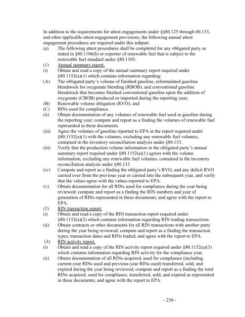 Regulation of Fuels and Fuel Additives: Renewable Fuel Standard ...