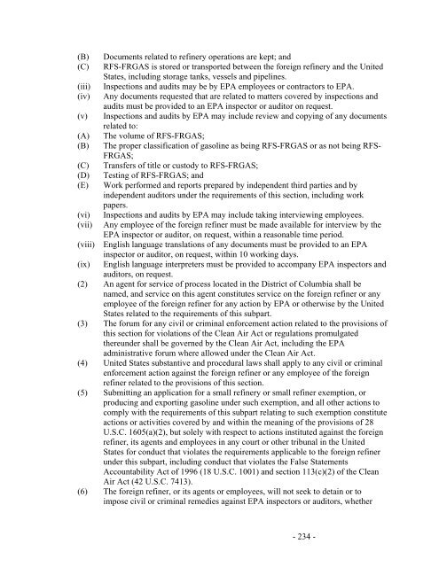 Regulation of Fuels and Fuel Additives: Renewable Fuel Standard ...