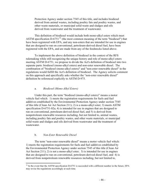 Regulation of Fuels and Fuel Additives: Renewable Fuel Standard ...