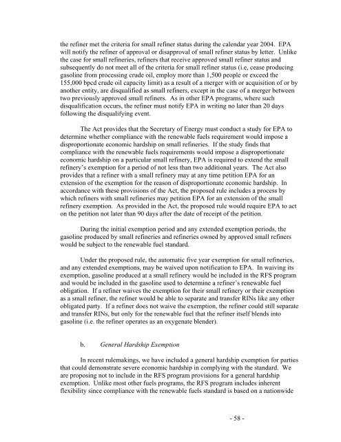 Regulation of Fuels and Fuel Additives: Renewable Fuel Standard ...