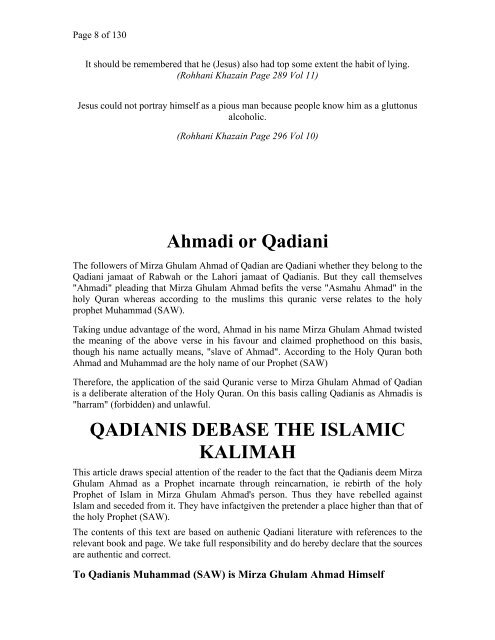 Who are Qadianis?
