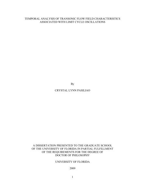 university of florida thesis or dissertation formatting template