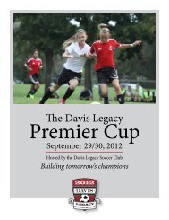 The Davis Legacy - Davis Legacy Soccer Club