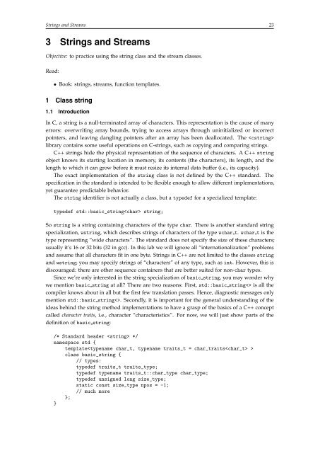 Laboratory Exercises, C++ Programming