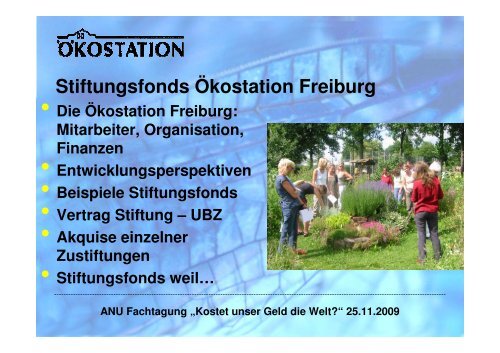 Stiftungen und Stiftungsfonds. - ANU Hamburg